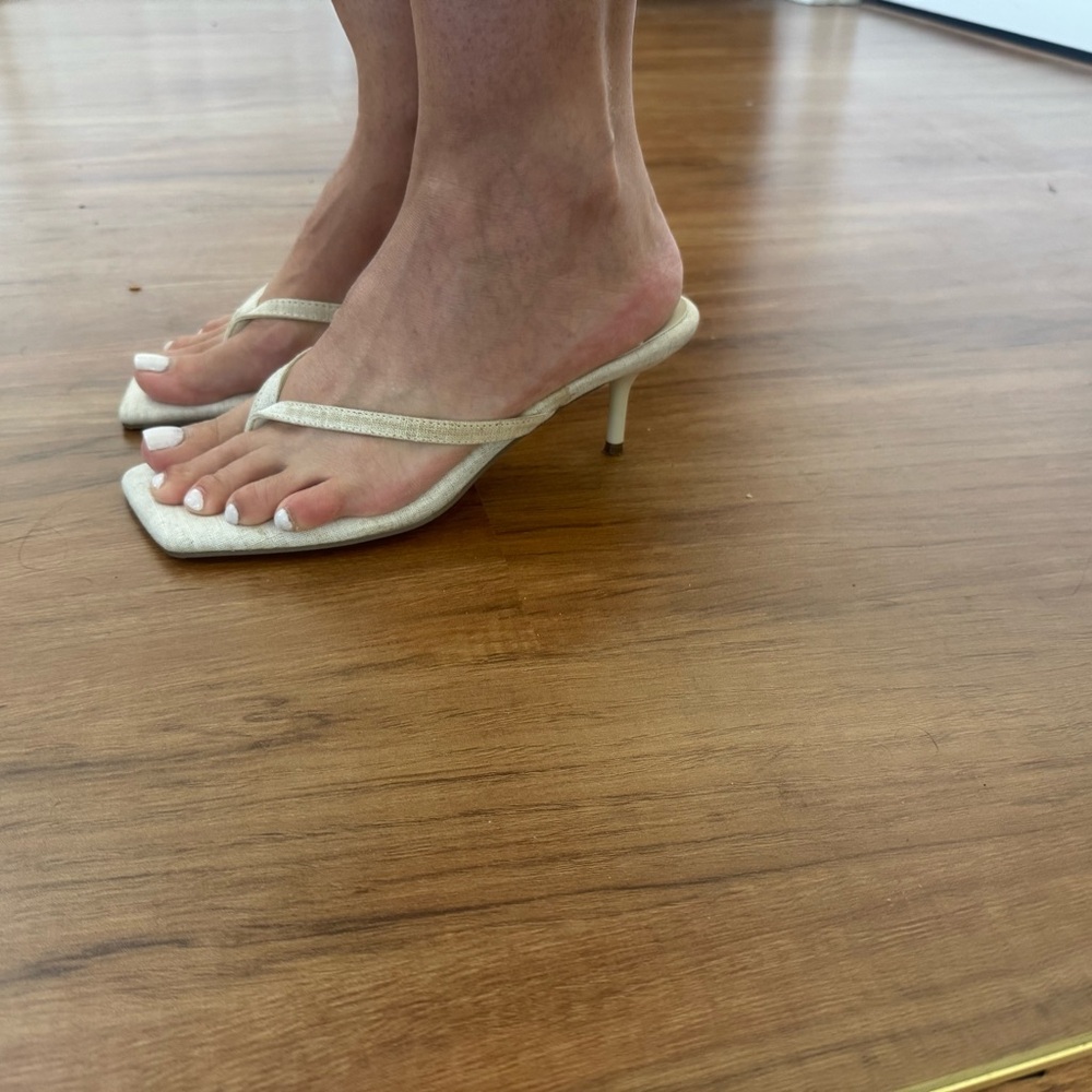 Othr Cream Strappy Heels